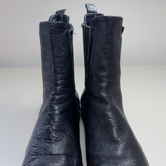 Freda Salvador Strong Chelsea Tall Black Leather Boot - Picture 9 of 16